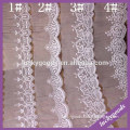 LLS006 fashionable DIY white embroidery lace trim for sale
